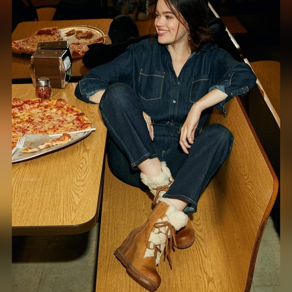 Sorel Shearling Joan of Arctic Wedge II - Picture 2 of 15